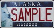 Iditarod Finisher plate