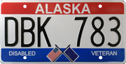 Plate Disabled Veteran Parking No