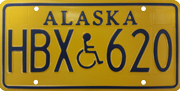 handicapped plate